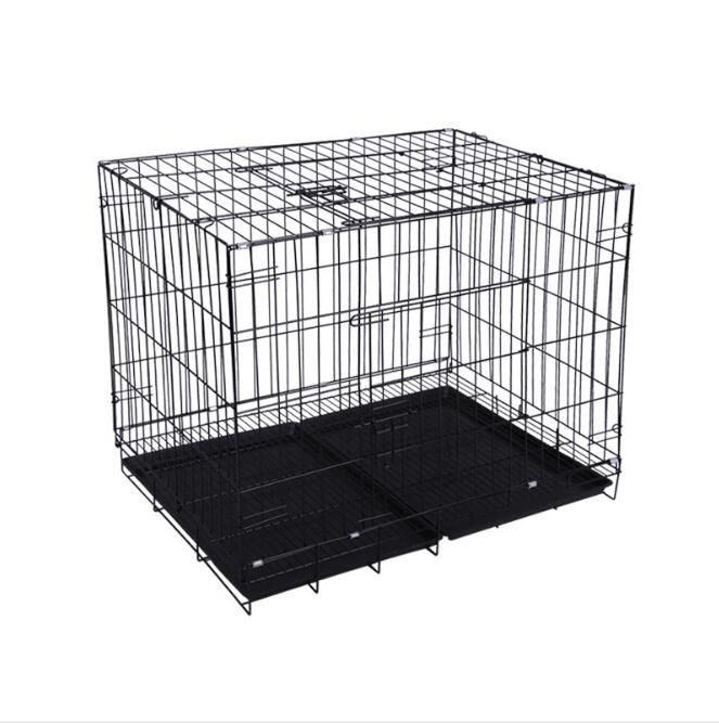 

Multi Large Medium Small Dog Carrier Wire Folding Overstriking Cat Cage Skylight Pet Crate Home & Garden HA149