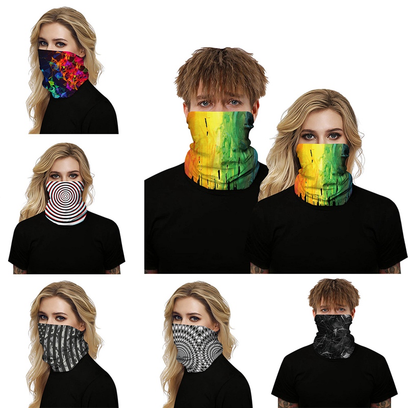 

Outdoor Climbing Magic Head Scraf Printed Carnival Festival Head Scraf Seamless Riding Face Wristband Scarf Without Brim Hat, 090