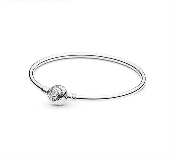 

100% Real S925 Sterling Silver Charms Bracelets Princess Jasmine Aladdim Bracelet Fit For Pandora European DIY Bead Charms Jewelry bangle