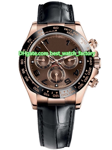 

10 Style Topselling High Quality Watch 40mm Cosmograph 116509 116518 116519 No Chronograph Leather Bands Mechanical Automatic Mens Watches, Slivery;brown