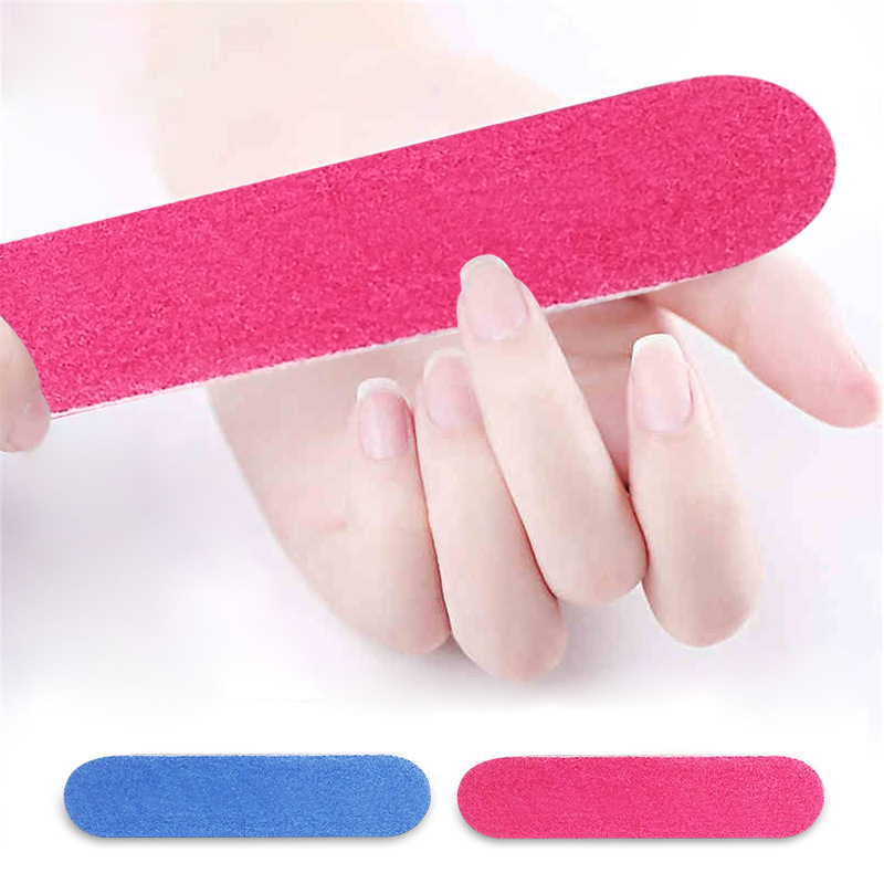 

100pcs/Lot Double Side Mini Disposable Nail Buffer Files Sanding Block Grit Professional Manicure Pedicure Tools Nail File
