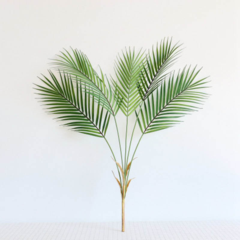

Plastic Artificial Palm Leaf Plants Green Desert Summer Decoration Tropical Fake Plant Garden Home Jungle Party Decor Wedding, 5-78cm