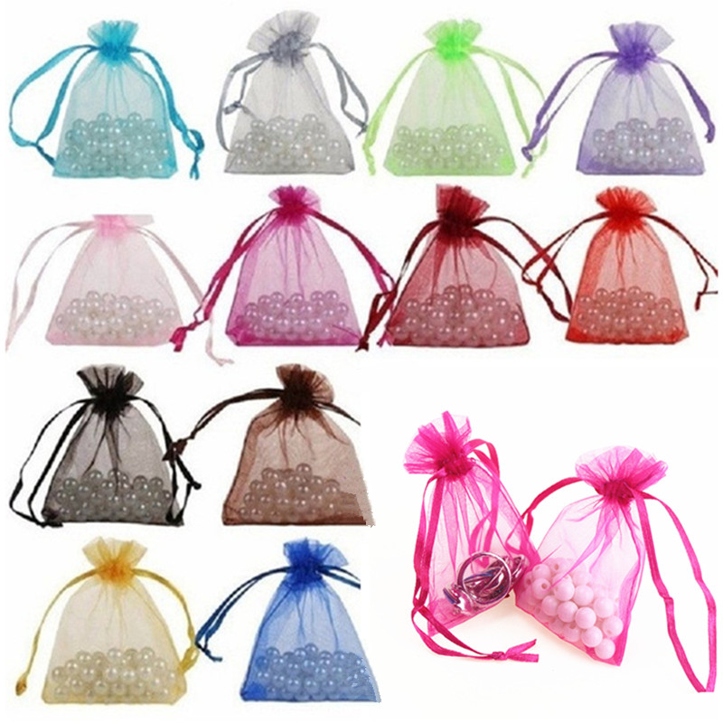 

10pcs Organza Gift Bag Large size 25x35 30x40 35x50cm Pouches Wedding Pouches Jewelry Packaging Bags 5Z