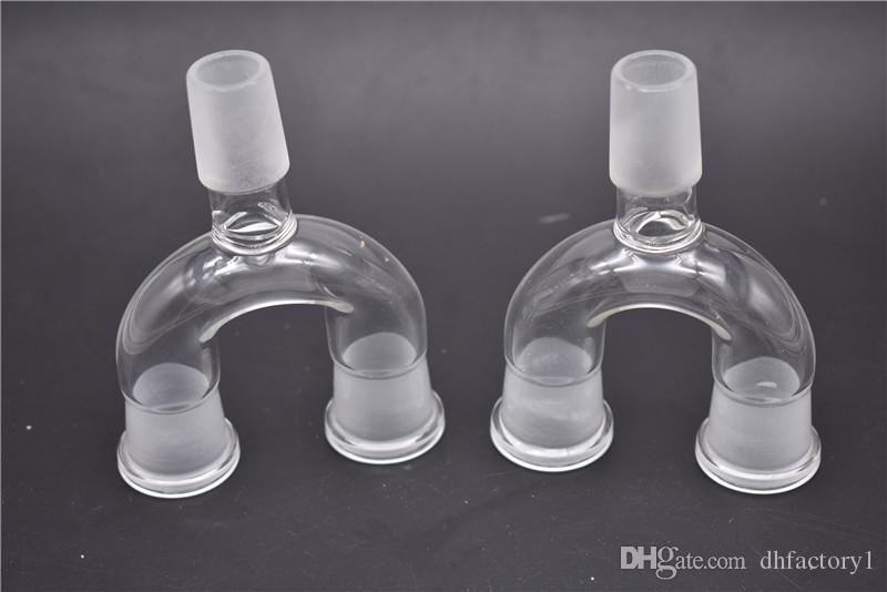 

2pcs Glass adapter double bowl adapter two size for options Wishbone Glass Splitter Frosted Adapter free shipping