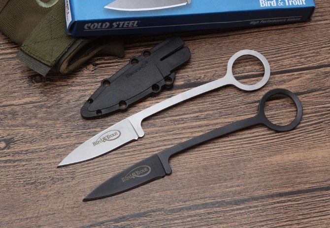 

cold steel trout straight Knife Tactical Hunting Multi Tools Pocket Survival Fixed blade Knives gift knife a1927 Adul