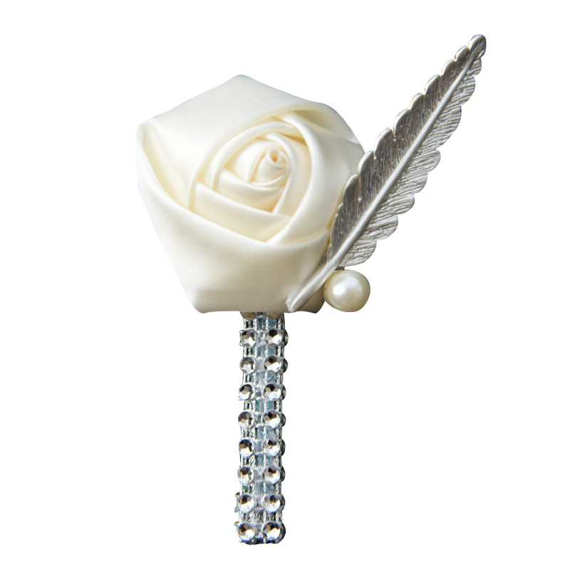 

2019 New 20 Colors Flower Lapel Pin Mens Wedding Boutonniere Handmade Wedding Brooch Boutonniere Buttonhole Grooms Boutonnieres nique Design