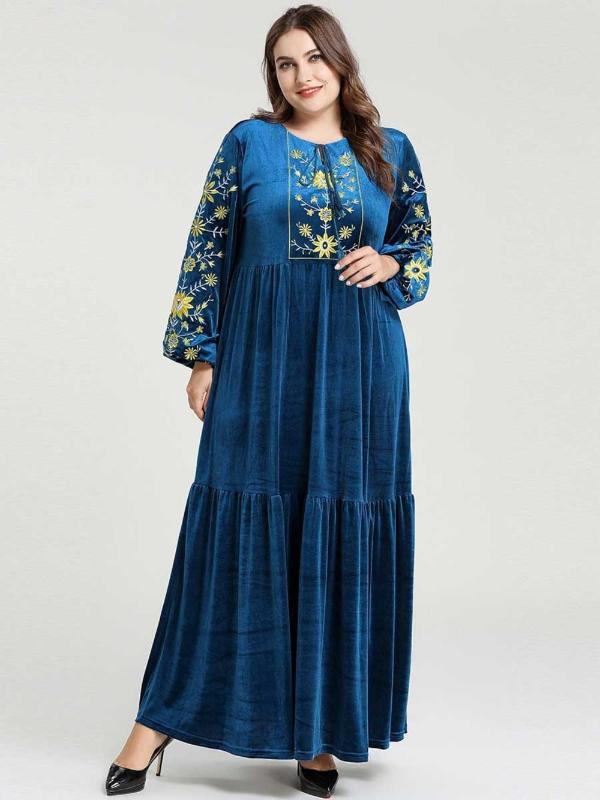 

2020 Long Women Abaya Muslim Scarf Vestidos For Girls