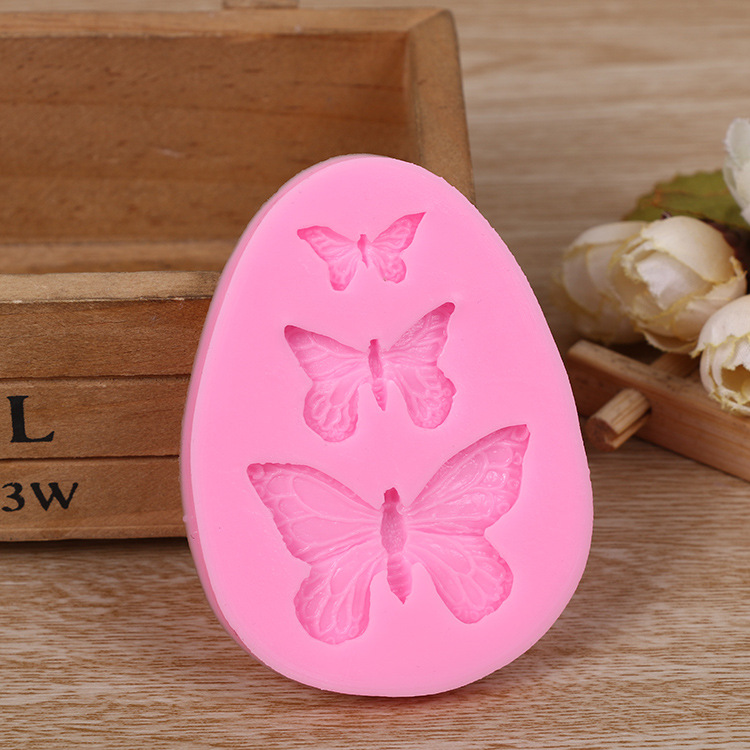 

Candy mold slicone butterfly fondant mould chocolate soap making tool cake decoration mousse DIY baking tool small