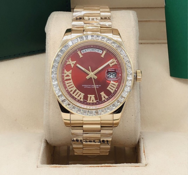 

Man automatic mechanical watch, 41mm, log type, square drill ring, Roman drill, 316 fine steel, 2813 movement, sports watch., Waterproof