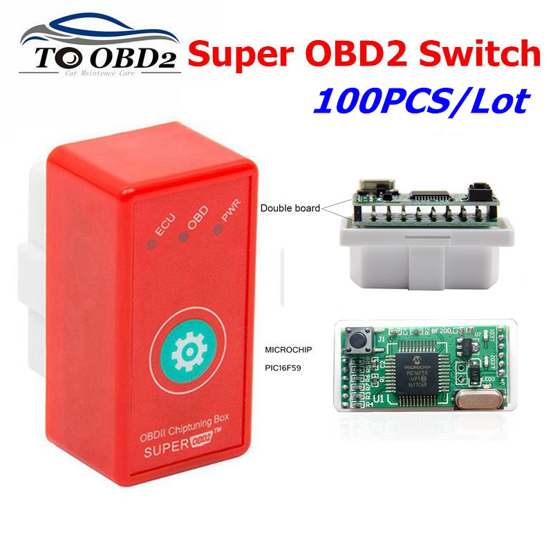 

100pcs/lot Super OBD2 NitroOBD2 For Diesel/Benzine Cars NitroOBD2 Chip Tuning Box More Power & Torque Nitro OBD Plug & Drive