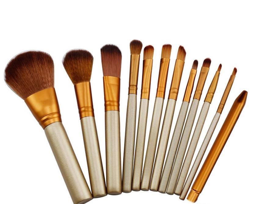 12 PCS Pinceaux De Maquillage Cosmétique Facial Maquillage Pinceau Outils Pinceaux De Maquillage Set Kit Avec Boîte Au Détail Livraison gratuite