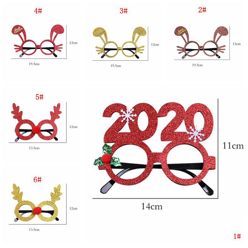 

Christmas Decoration Glasses Adult Children Party Toys Antler Rabbit Eyeglass Xmas Party Decoration Christmas Ornament Gift DBC VT1047