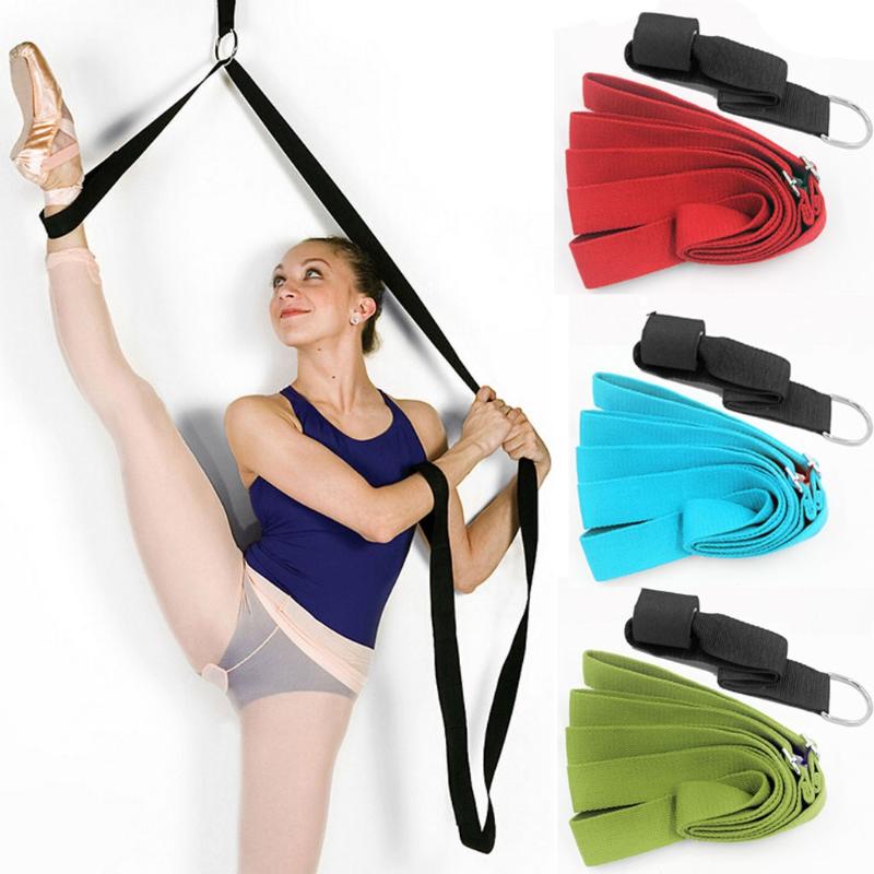 

Door Flexibility Stretching Legs Stretcher Strap with Loops Split Training Waist Rope Gym Dance Ligament Stretch Belt Door Train, Red