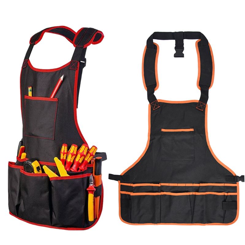 

Outdoor Double Layer Oxford Cloth Tool Apron Adjustable Multi-function Aprons