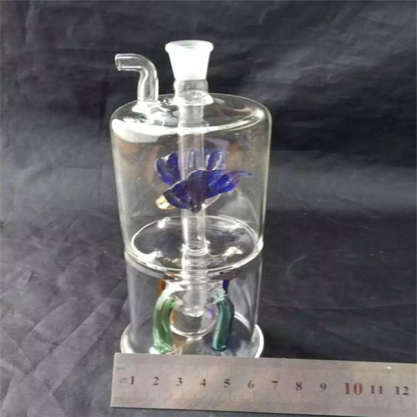 

Hookahs Flower hoses Unique Oil Burner Glass Bongs Pipes Water Pipes Rigs Smoking with Dropper