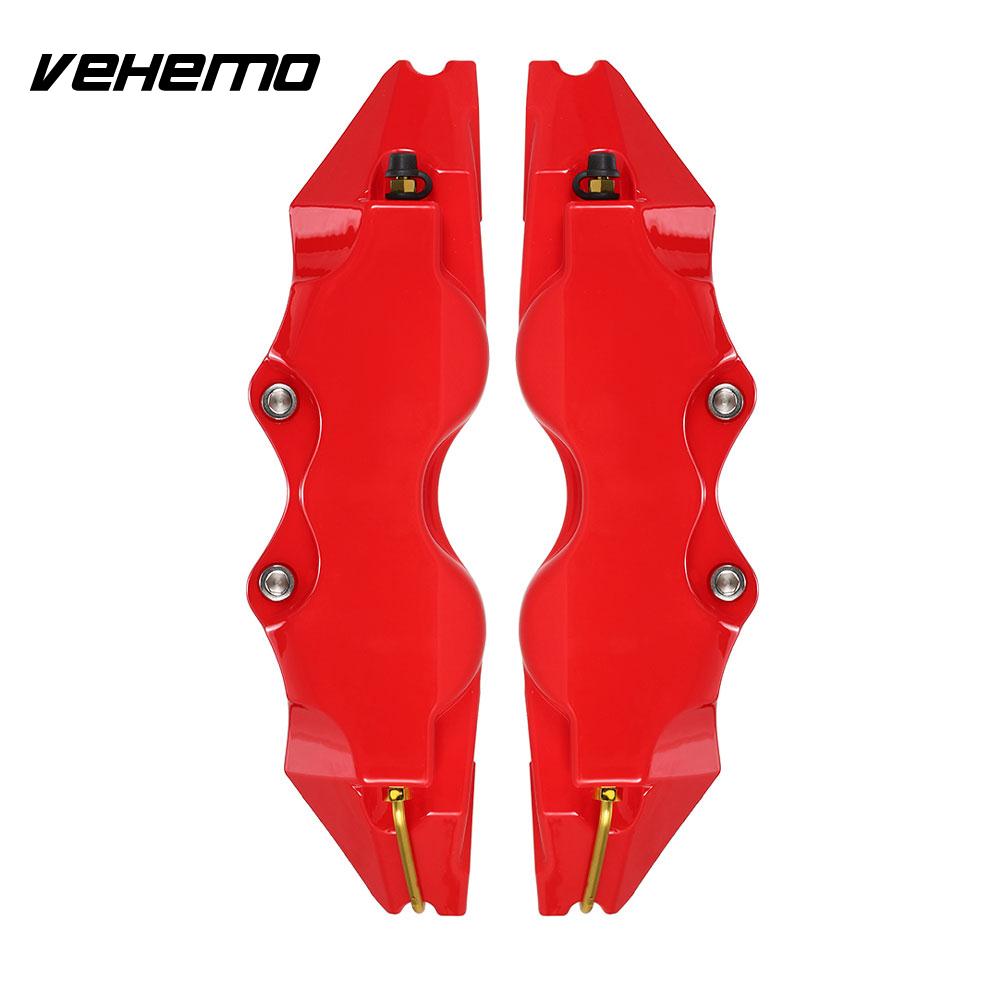 Kimiss 2PCS auto pinza freno Protector cover Endless pinza freno in alluminio per mozzo ruota 16/ in-17in Medium