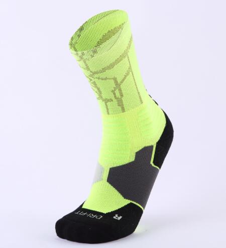 

Top 2019 Basketball socks middle tube professional men sports socks running elite antiskid thickened towel bottom fitness yakuda training, Socks 03