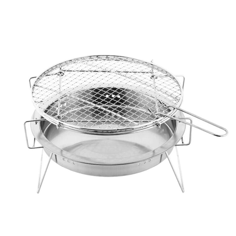 

Stainless Steel Bbq Grill Outdoor Mini Bbq Grill Folding Barbecue Accessories Portable Cooking Tools For Camping