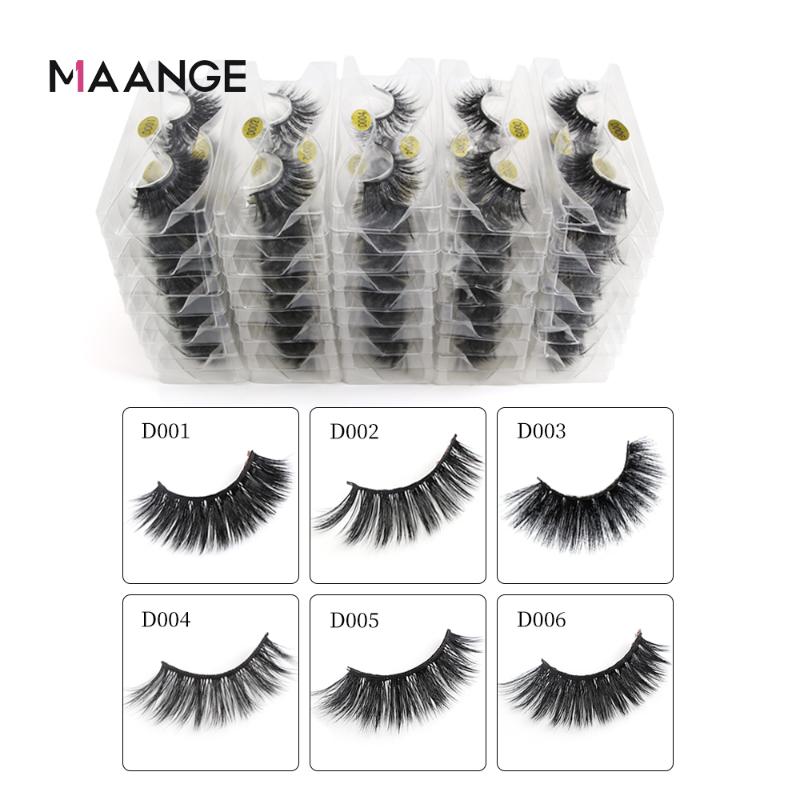 

MAANGE 10 Pairs 3D Mink False Eyelashes Natural Handmade Dramatic Lashes Cruelty Free Fake Lashes Eyelash Extension Wholesale