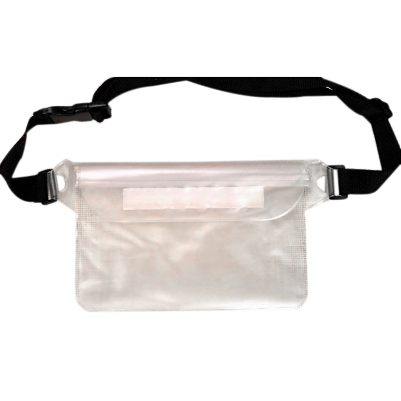 

Outdoor Sports Waist Bag Tablet PC Phone Waterproof Bag PVC Three-Layer Sealed Touch Screen Phone Waterproof Waist Bag(10 Sets F, White