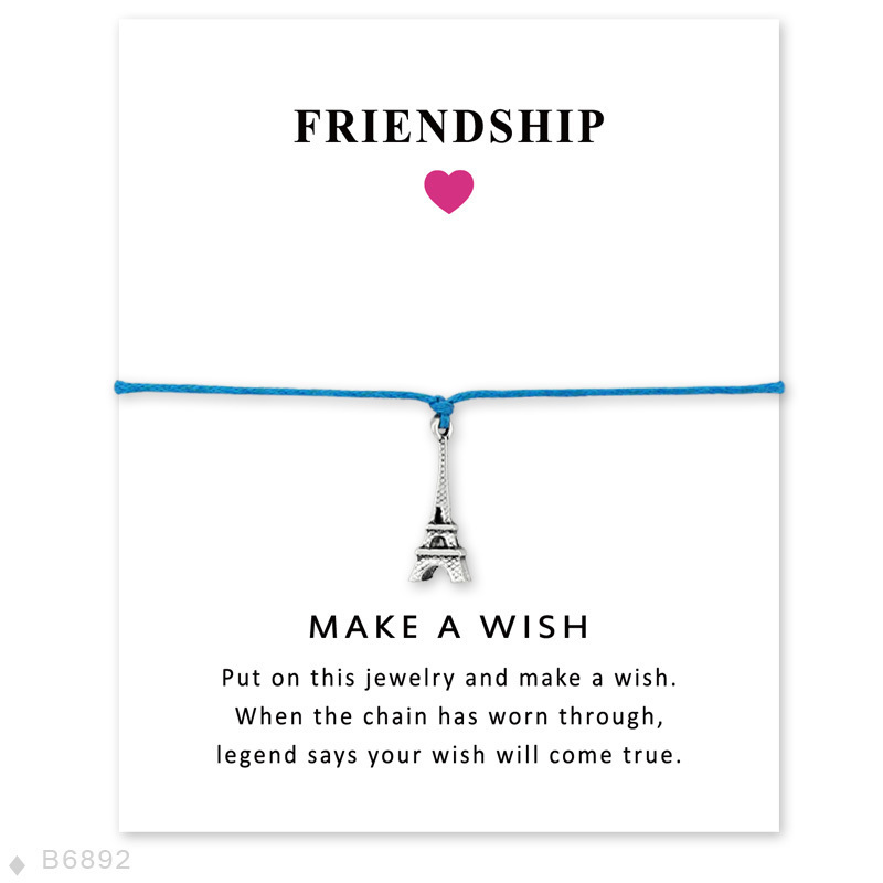 

Unisex Girls Friendship Statement Engagement Wedding Bridesmaid Make A Silver Eiffel Tower Charm Bracelets For Women