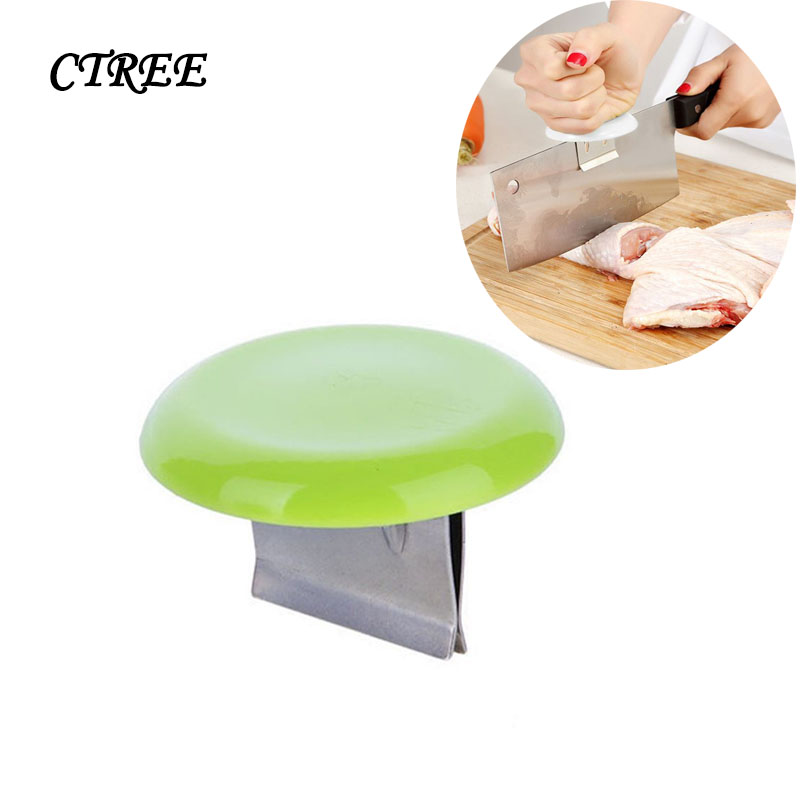

CTREE 1 Pcs Portable Kitchen Stainless Steel Knife Cap Chopping Cutting Fish Chicken Bone Effortless Kitchen Gadgets C834