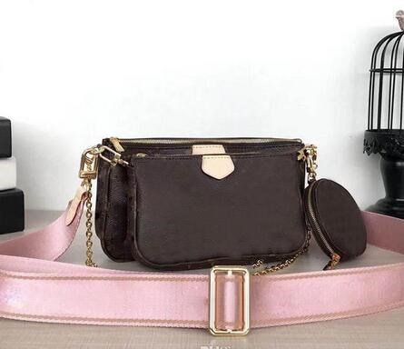 

2019 fashion Women favorite mini pochette bag 3 pieces accessories crossbody bag vintag shoulder bags m44823 purses multi