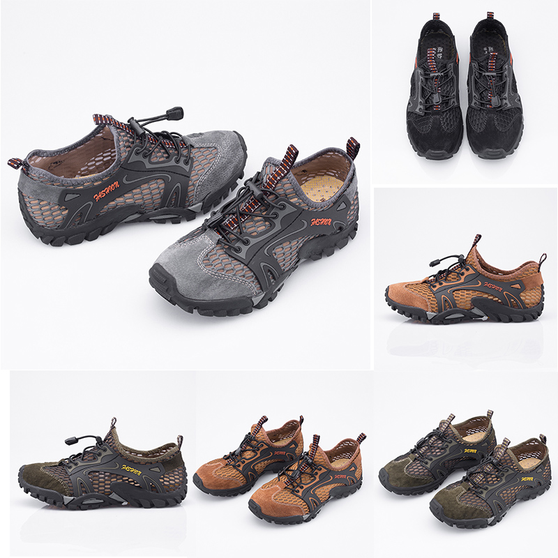 

Cheap Wholesale Leather women mens designer Leisure Wading Outdoor shoes flat breathable sneakers Homemade brand Made in China