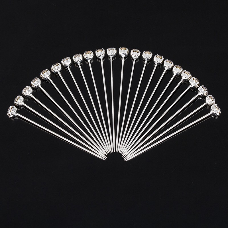 

Concise Defence Allergy Diamond Dial Hair Accessories Headwear Silk Scarf Buckle 72 Root Each Box