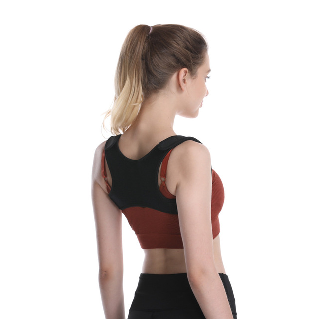 Adjustable Back Shoulder Braces & Supports Posture Correction Band Back Pain Relief Corrector S M L Three Size available Fitness Belts-image-537398476