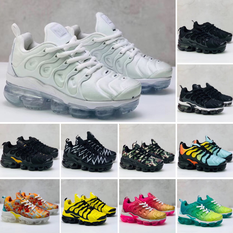 

2019 Chaussures Tn Kids Running Sports Shoes Infant boys girls tn plus ultra KUP OG White Black Jogging Sneakers Basketball Tns Zapatillaes, With logo