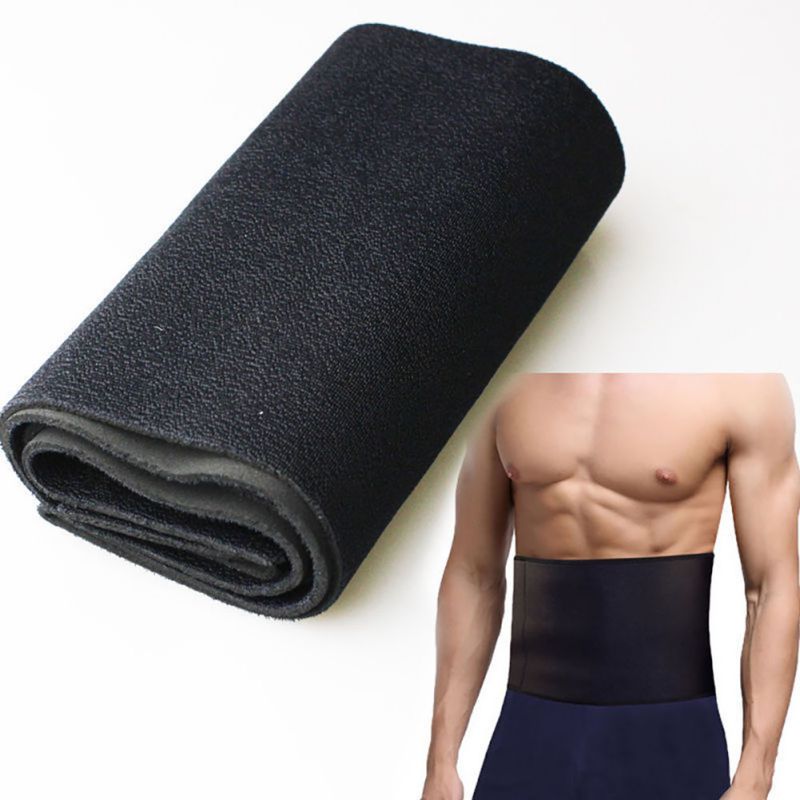 

Waist Band Lumbar Back Support Belt Gym Fitness Exercise Waist Support Pressure Protector Body Shapewear Belt Slim Training, Black