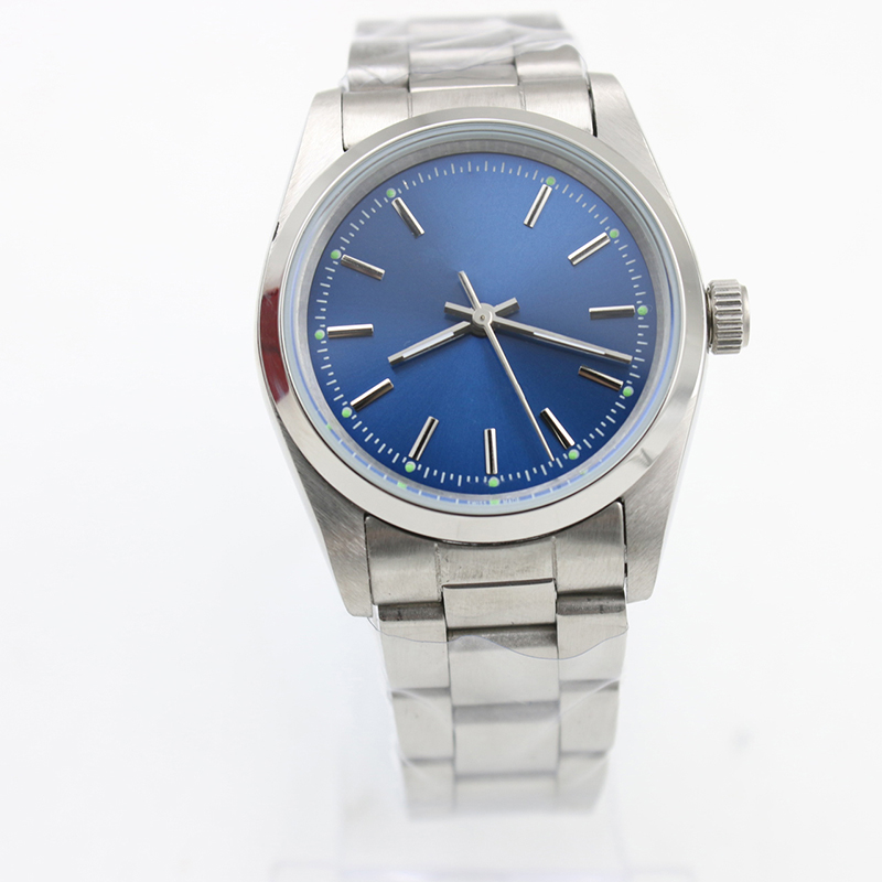 

Hot Sale 14000 Mens Watches Stainless Steel Strap Air King Precision Automatic Mechanical Movement Hardlex glass Black Dial Wristwatches