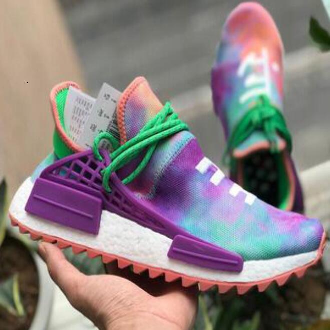 

Hot Human Race Mens running shoes With Box Pharrell Williams Sample Yellow Core Black Sport high quality shoes Women Sneakers 36-45