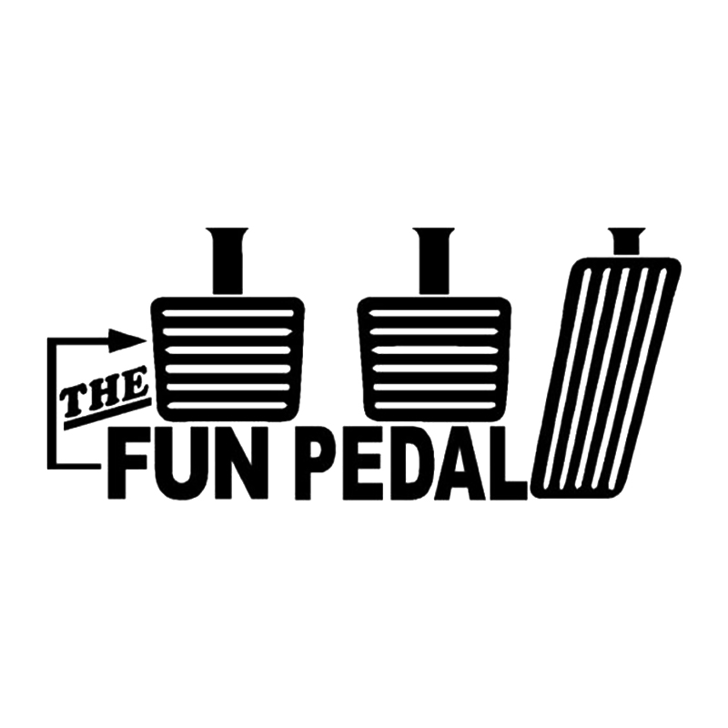 

16*6.9cm The Fun 3 Pedal Vinyl Sticker Decal Funny Car Window Bumper Novelty JDM Drift Vinyl Decal Sticker, Color