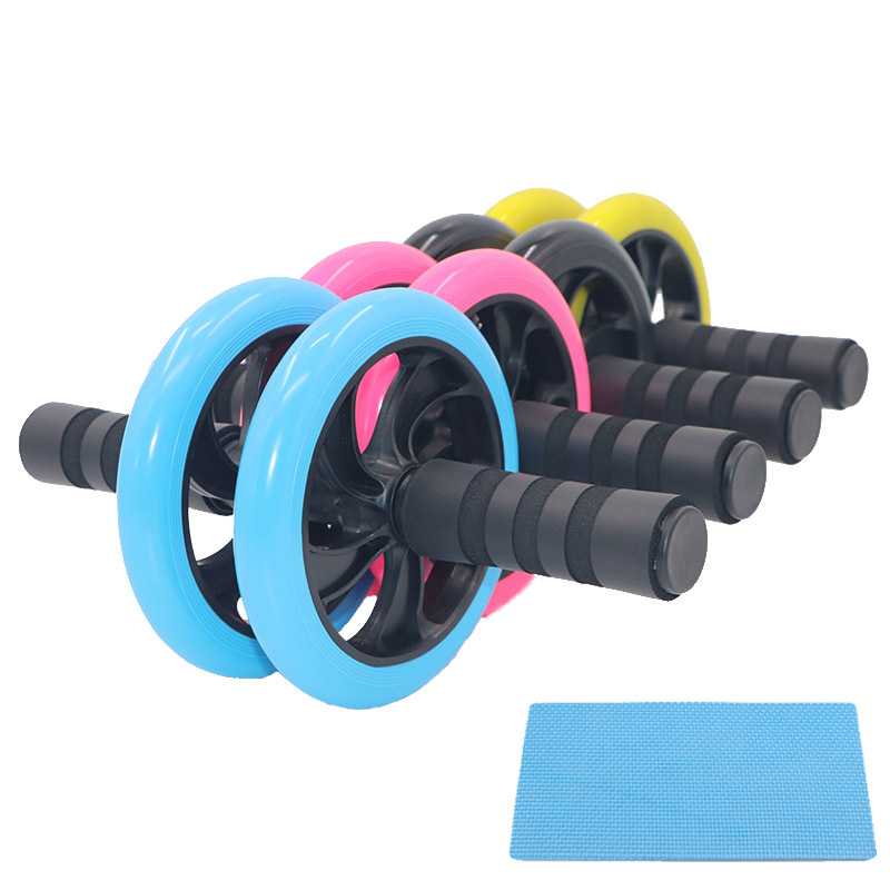

Abdominal Wheel Ab Wheel Rollers Exercise Wheels Non- Slip Handles Fitness Workout Home Gym Exercise Equipment to Build Muscle, Beige