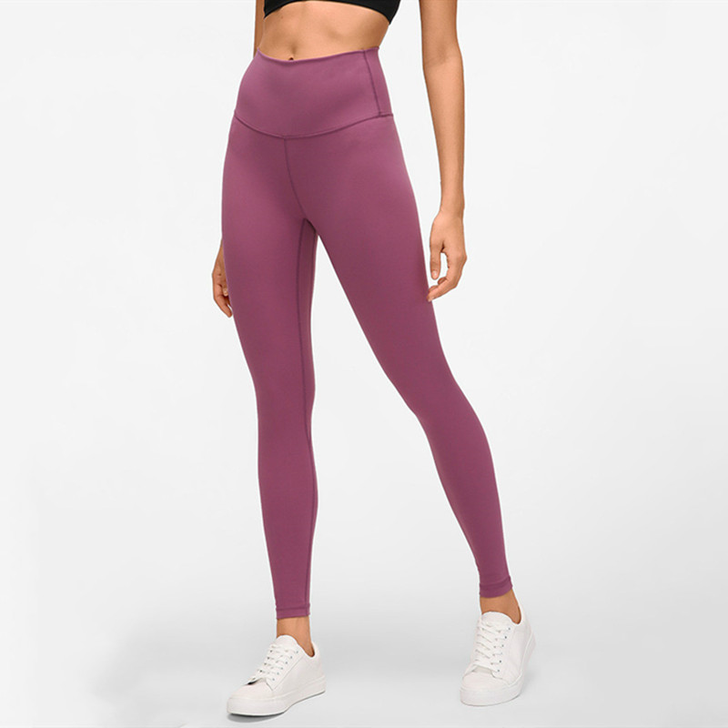 

Februaryfrost 2020 Women Soft Stretchy High Waist Leggings Naked-Feel Athletic Fitness Gym Sport Tights Yoga Pants, Solanum purple