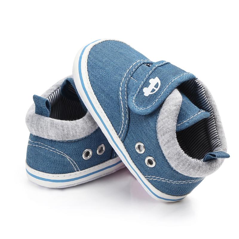 

Newborn Baby Cute Boys Girls Canvas Letter First Walkers Soft Sole Shoes baby Boys shoes toddler infant Boy, Coffee 13cm