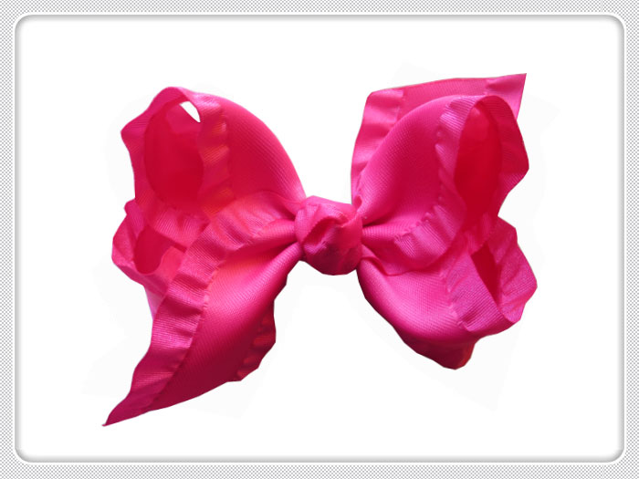 

14 pcs 3"Boutique Hair Bows Girls Kids Children Alligator Clip Grosgrain Ribbon Headbands, As pic