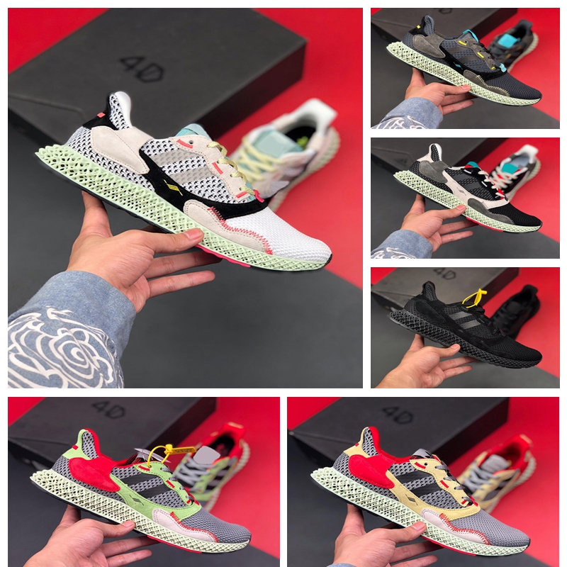 

AZX40D 2019 Hot Sale Consortium ZX 4000 FutureCraft 4D Running Shoes for Men Mens BD7931 zx4000 Designer Trainer Sports Sneakers Chaussures, Color14