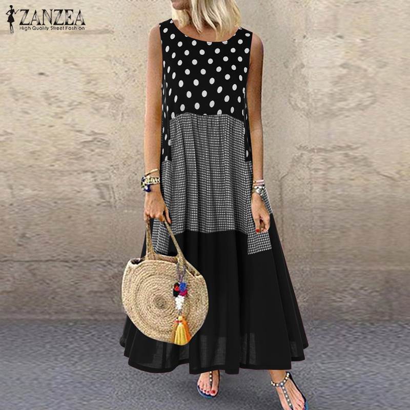 cotton tank maxi dress