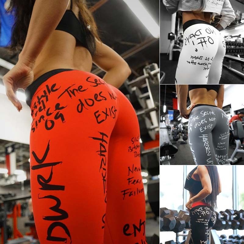 

2019 New Style Fashion Hot Women Sport Yoga Skinny Leggings Patchwork High Waist Fitness Exercise Jogging Pants Trouser, Black