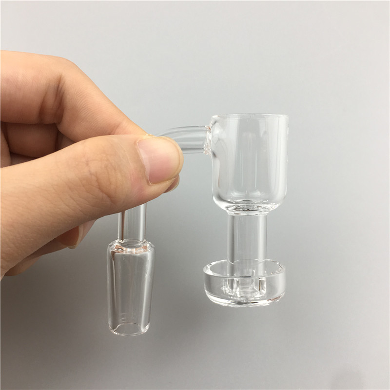 

Popular Quartz Vacuum Banger Nail Domeless Oil Nails With Glass Carb Cap10mm 14mm 18mm Female Male Degree90 45