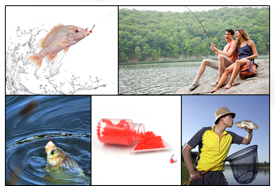 Carp Fishing Jelly Bait 70g 450Pcs Bottle Fish Pellet Fisher Beads Beans Baits