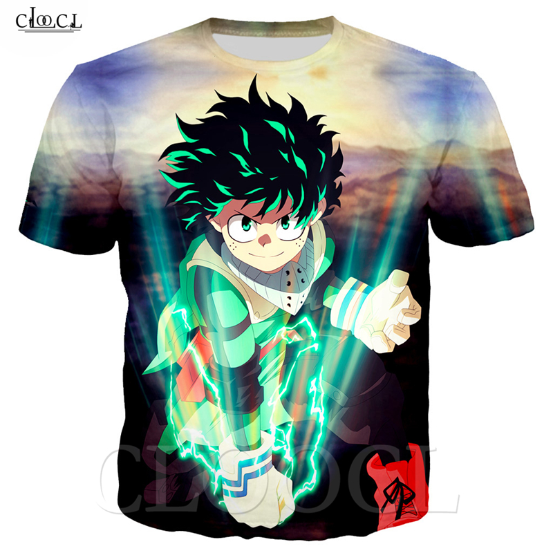 

2020 New Style Anime My Hero Academia 3D Print T Shirt Men Women Plus Size Tops Streetwear Couples Pullovers, T shirt 1