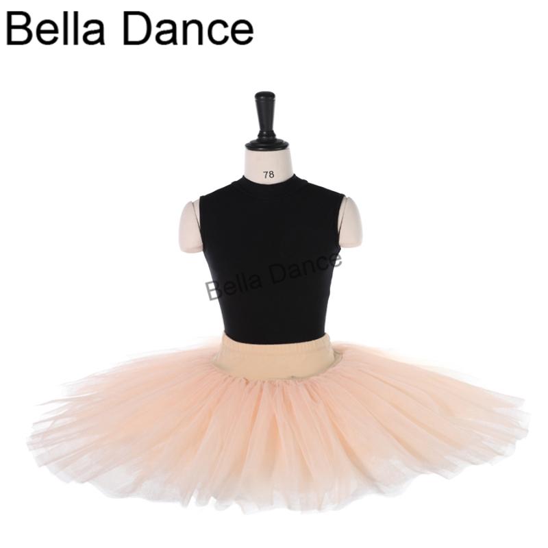 

peach pink half ballet tutu girls kids rehearsal pancake ballet tutu costume skirt BT8923