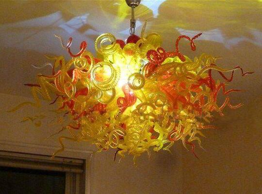 

Modern Round Murano Chandelier Lamp high Hanging Chandeliers French Style Custom Made Art Decor 100% Hand Blown Glass Pendant Lamps