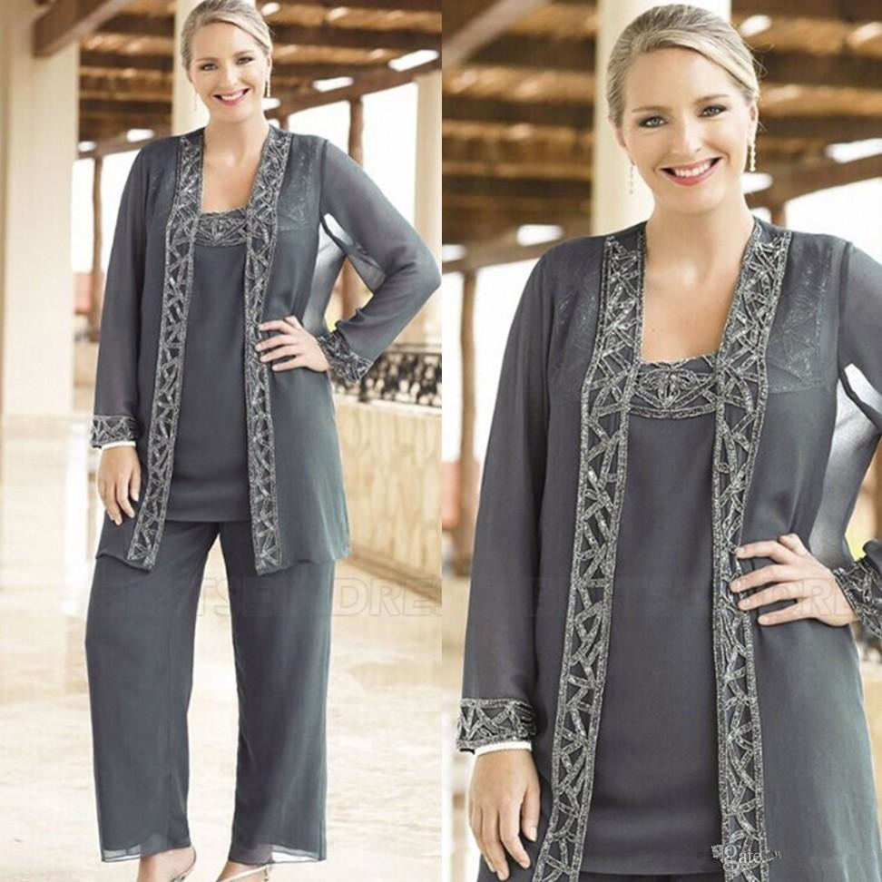 Elegant Wedding Pant Suits Plus Size UK 