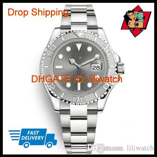 

Men's Watch Yacht Style 40mm Silver Dial Master Automatic Mechanical Watch Sapphire Glass Classic Model Folding Buckle Clasp Wrist Watc, Box