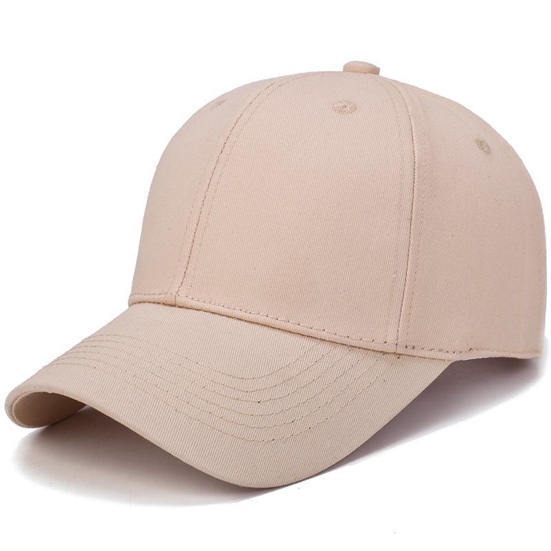 

Hat summer cotton light board Korean version of solid color baseball cap men outdoor shade female